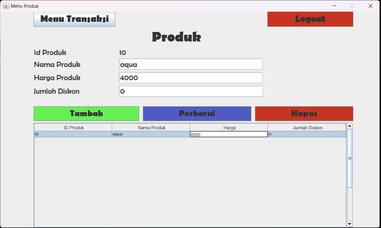 Minimarket Desktop POS App